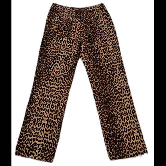 Promod Straight-Leg Leopard Print Trousers Size‎ 40 - Picture 1 of 11